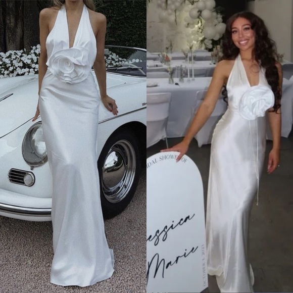 The Bar Grayson Gown in Blanc size 6 NEW! New without tags! - Picture 2 of 12